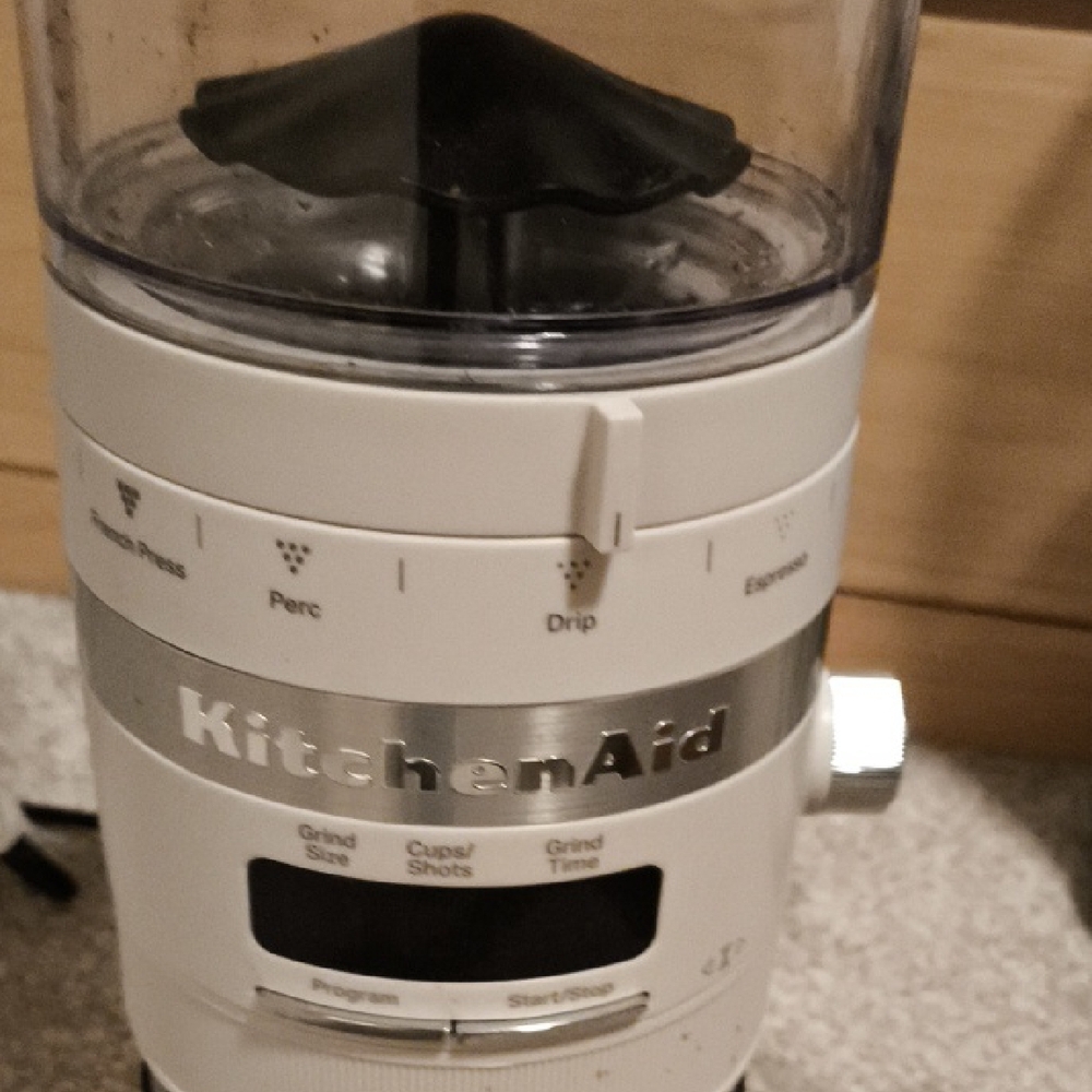 KitchenAid Coffee Grinder in Cream and Silver - Picture 2 of 7